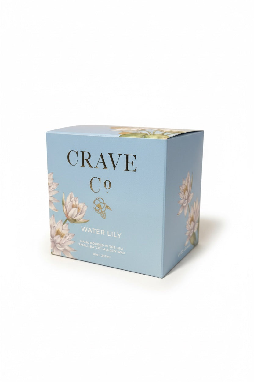 Water Lily Boxed Candle
