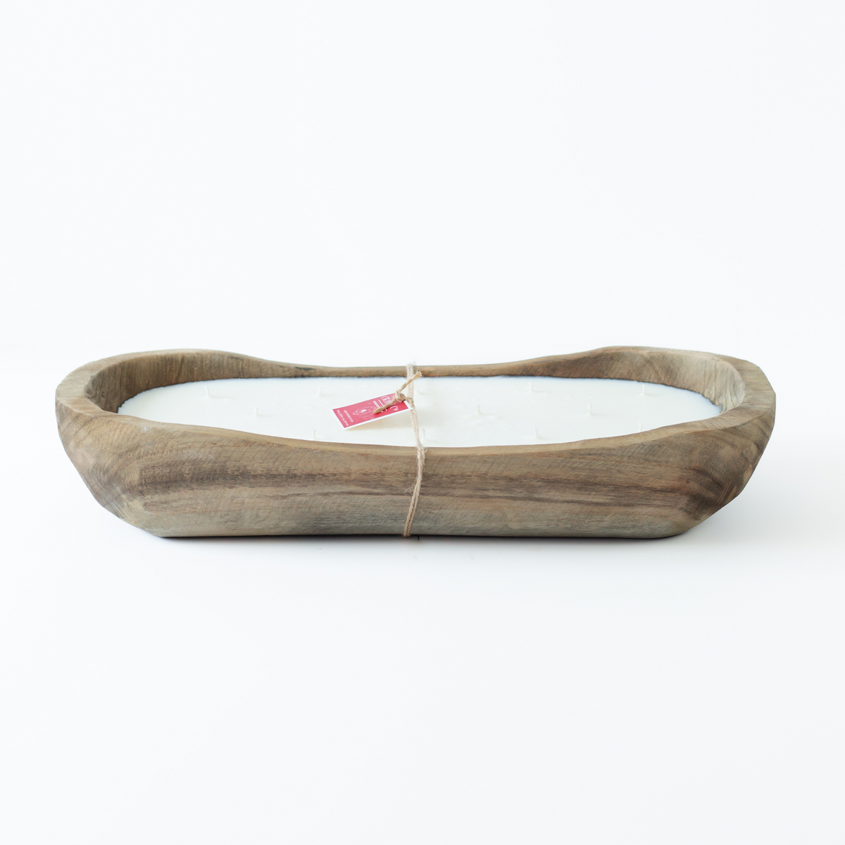 Hand-Carved Wood Dough Bowl Dark [XL Size]