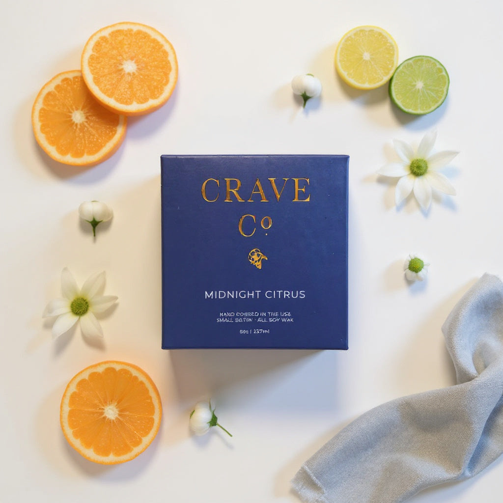 Midnight Citrus Boxed Candle