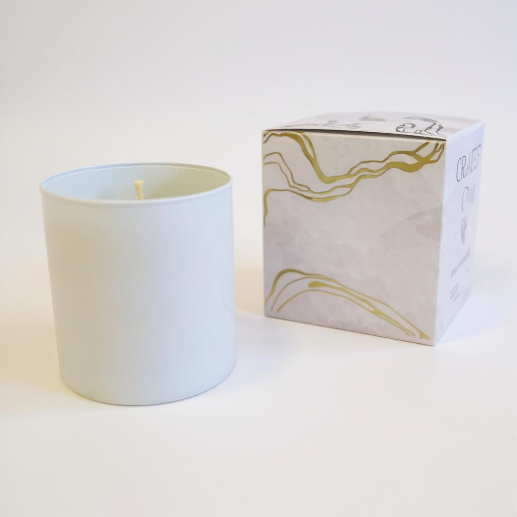 White Linen Box Candle